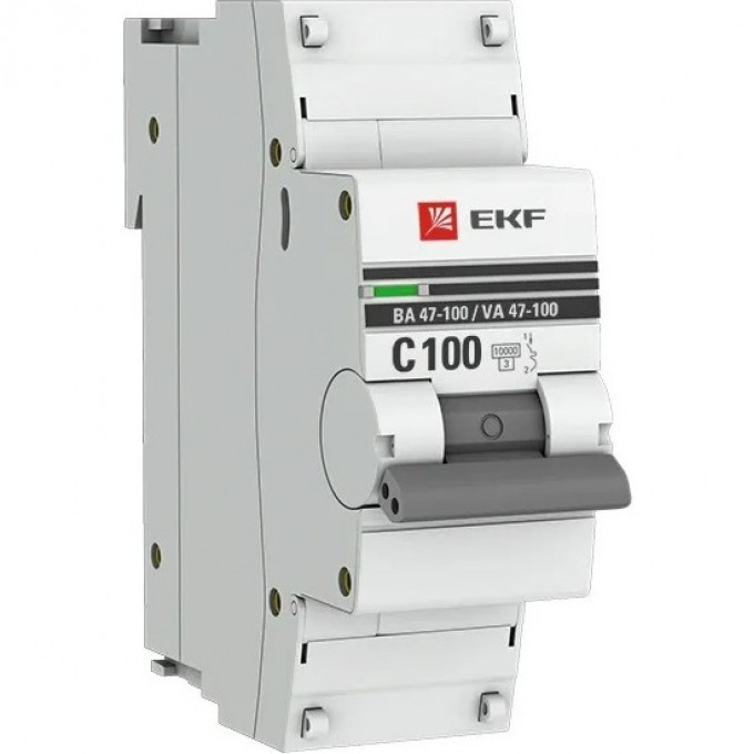 Автоматический выключатель EKF PROXIMA 1P 100А (C) 10kA ВА 47-100 mcb47100-1-100C-pro Автоматический выключатель EKF PROXIMA 1P 100А (C) 10kA ВА 47-100 mcb47100-1-100C-pro