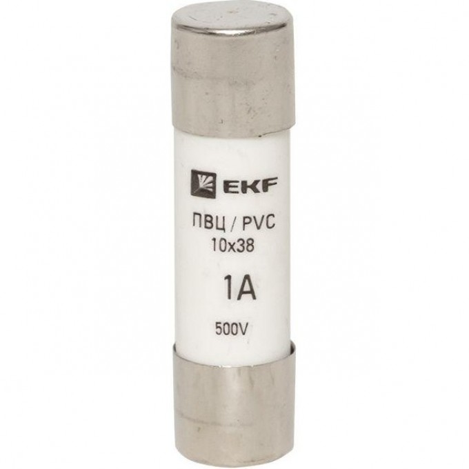 Цилиндрическая плавкая вставка EKF ПВЦ, 1А 20 шт PROxima pvc-10x38-1 Цилиндрическая плавкая вставка EKF ПВЦ, 1А 20 шт PROxima pvc-10x38-1