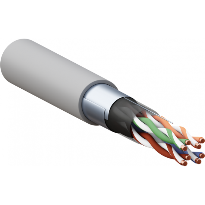 Кабель витая пара EKF F/UTP кат.5e 4 пары solid 24AWG PVC сер. TERACOM PRO TRP-5EFTP-04PVC-GY-IN3 Кабель витая пара EKF F/UTP кат.5e 4 пары solid 24AWG PVC сер. TERACOM PRO TRP-5EFTP-04PVC-GY-IN3