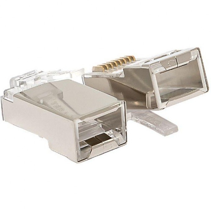 Коннектор RJ-45 EKF TERACOM экранированный 8P8C Cat.5E универсальный (уп.20шт) TRC-PLUG-5EFTP-20 Коннектор RJ-45 EKF TERACOM экранированный 8P8C Cat.5E универсальный (уп.20шт) TRC-PLUG-5EFTP-20
