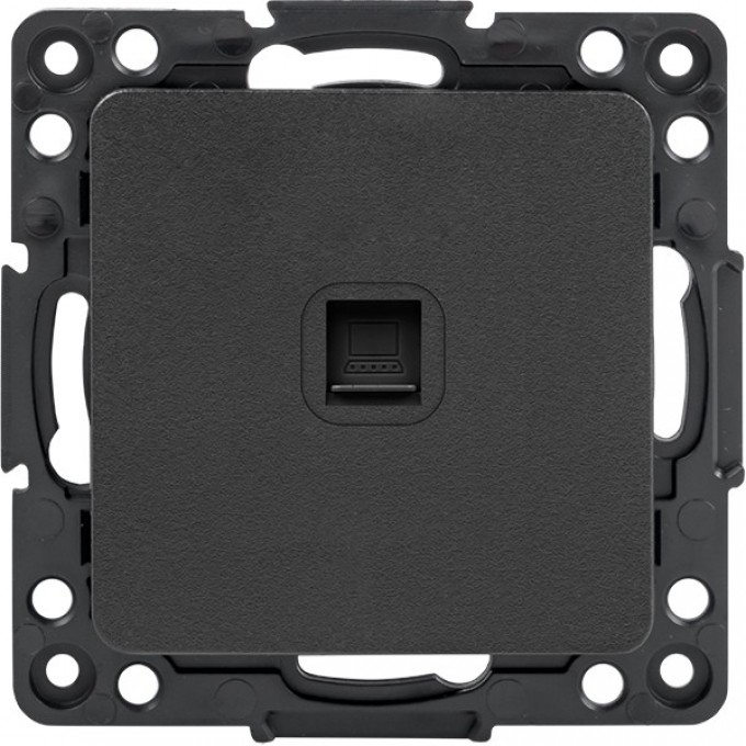 Механизм Розетки RJ-45 1-мест. EKF PROXIMA СТОКГОЛЬМ черный EZK01-035-10 Механизм Розетки RJ-45 1-мест. EKF PROXIMA СТОКГОЛЬМ черный EZK01-035-10