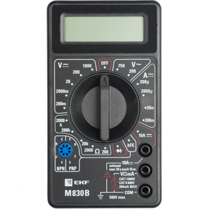 Мультиметр EKF MASTER цифровой M830B In-180701-bm830B Мультиметр EKF MASTER цифровой M830B In-180701-bm830B