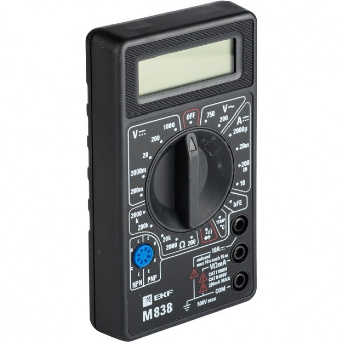 Мультиметр EKF MASTER цифровой M838 In-180701-bm838 Мультиметр EKF MASTER цифровой M838 In-180701-bm838