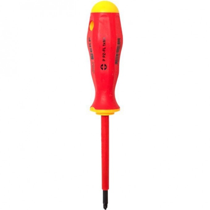 Отвертка EKF Professional PZ-FL1x80 мм, VDE 1000В pz-fl-1-80-pro-in Отвертка EKF Professional PZ-FL1x80 мм, VDE 1000В pz-fl-1-80-pro-in