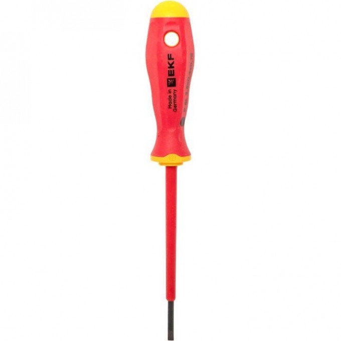 Отвертка EKF Professional SL2.5x0.4 мм, VDE 1000В sl-2.5-0.4-pro-in Отвертка EKF Professional SL2.5x0.4 мм, VDE 1000В sl-2.5-0.4-pro-in