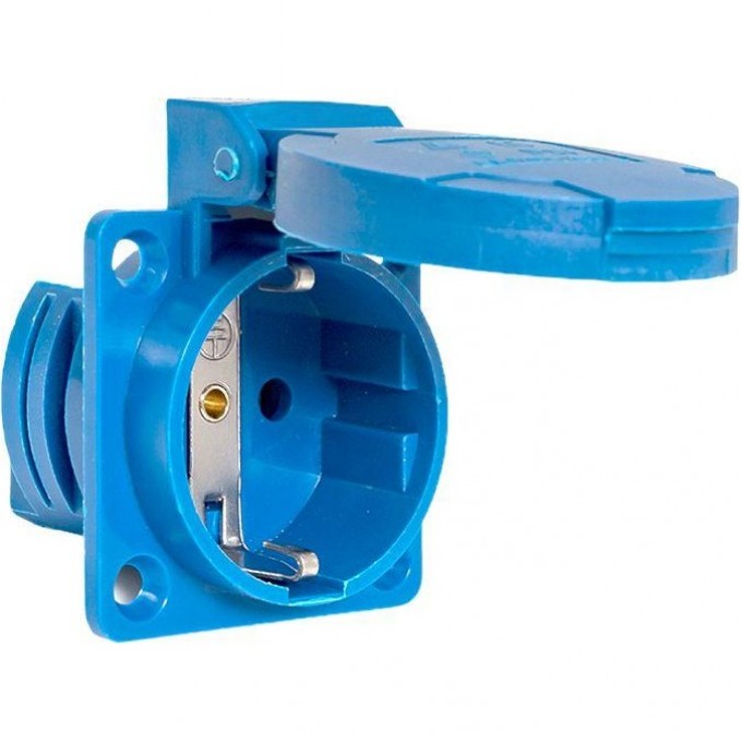 Панельная скрытая розетка EKF 112 с крышкой 2Р PЕ 16А 220В IP44 SQ ps-112-16-220 Панельная скрытая розетка EKF 112 с крышкой 2Р PЕ 16А 220В IP44 SQ ps-112-16-220
