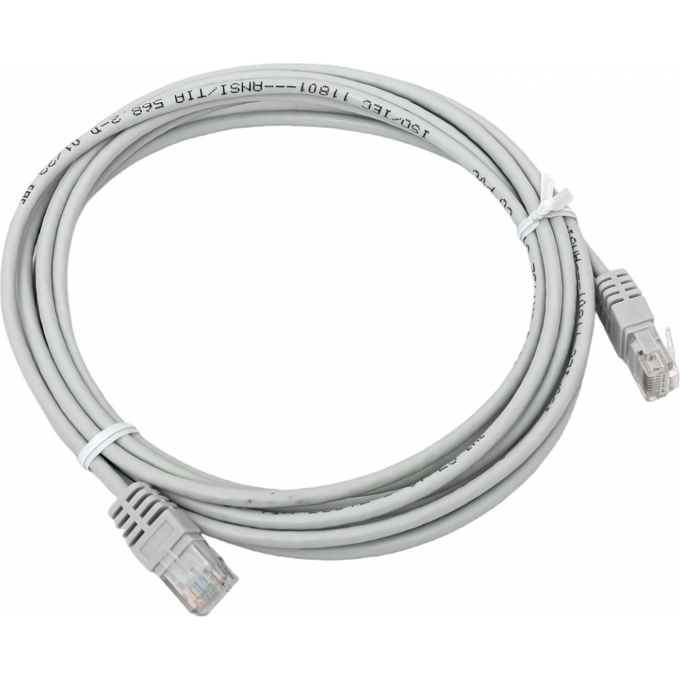 Патч-корд EKF TERACOM Cat.5E (1Гбит/с) неэкранированный UTP оболочка PVC серый (3м) TRC-5EUTP-PVC-3M-GY Патч-корд EKF TERACOM Cat.5E (1Гбит/с) неэкранированный UTP оболочка PVC серый (3м) TRC-5EUTP-PVC-3M-GY