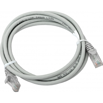 Патч-корд EKF TERACOM PRO Cat.6 неэкранированный UTP оболочка LSZH серый (2.0м)