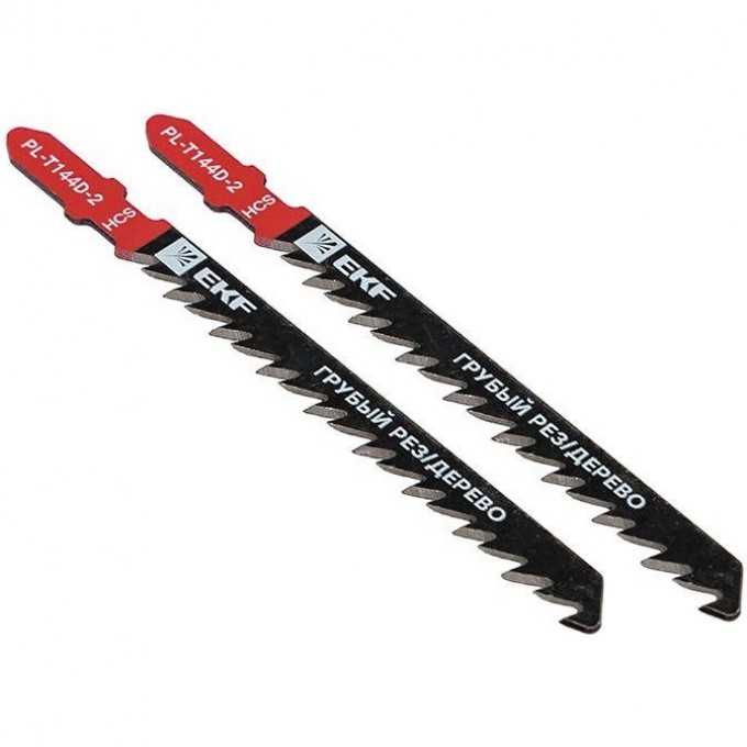 Пилка для электролобзика EKF T144D (грубый рез по дереву и ДВП)(HCS) (уп.2шт) Master pl-t144d-2 Пилка для электролобзика EKF T144D (грубый рез по дереву и ДВП)(HCS) (уп.2шт) Master pl-t144d-2