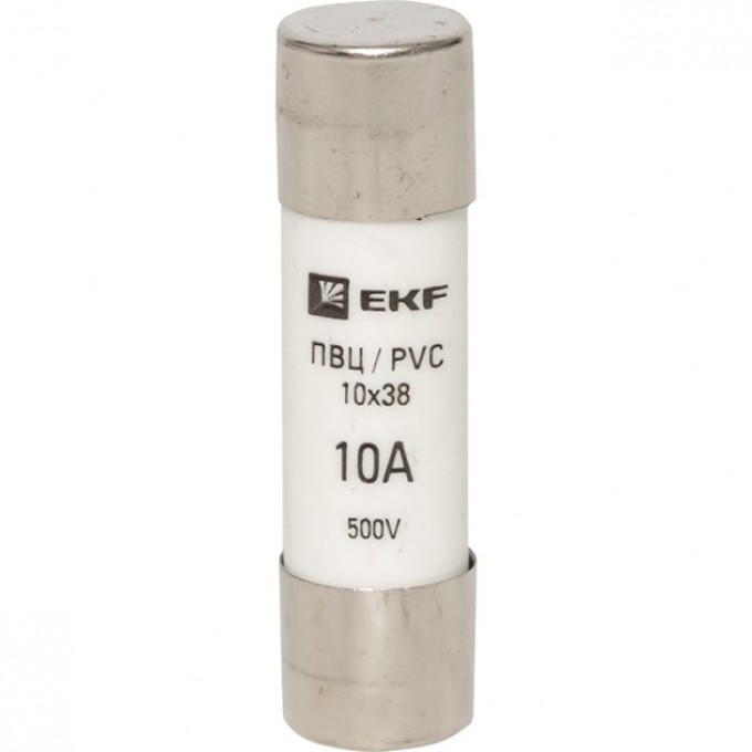 Плавкая вставка цилиндрическая EKF PROXIMA ПВЦ (10х38) 10А pvc-10x38-10 Плавкая вставка цилиндрическая EKF PROXIMA ПВЦ (10х38) 10А pvc-10x38-10