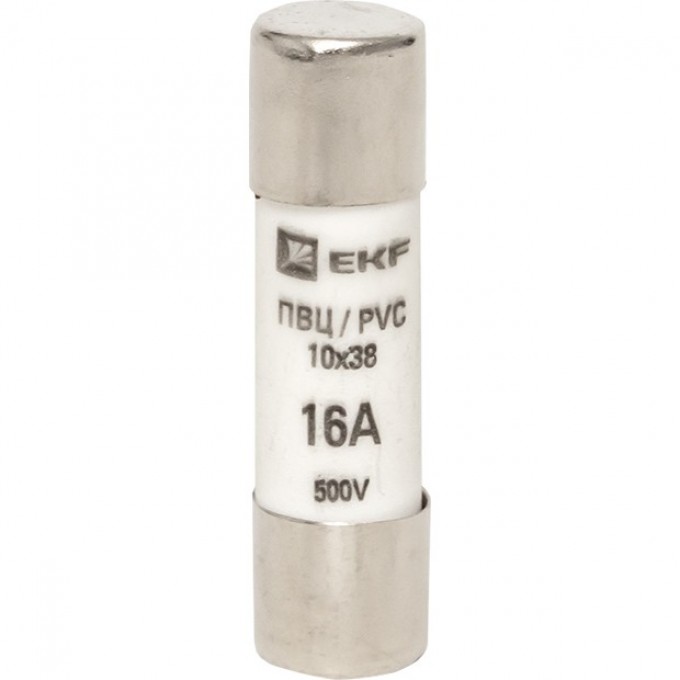 Плавкая вставка цилиндрическая EKF PROXIMA ПВЦ (10х38) 16А pvc-10x38-16 Плавкая вставка цилиндрическая EKF PROXIMA ПВЦ (10х38) 16А pvc-10x38-16