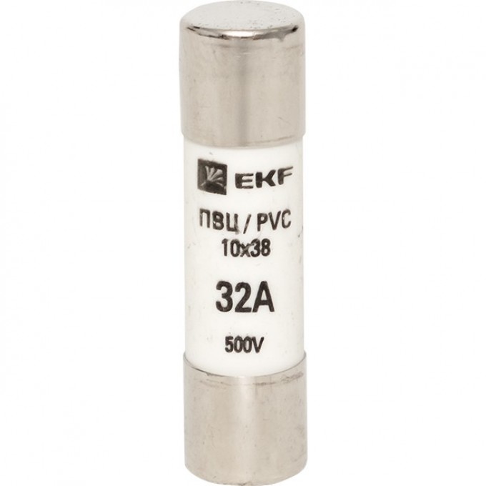 Плавкая вставка цилиндрическая EKF PROXIMA ПВЦ (10х38) 32А pvc-10x38-32 Плавкая вставка цилиндрическая EKF PROXIMA ПВЦ (10х38) 32А pvc-10x38-32