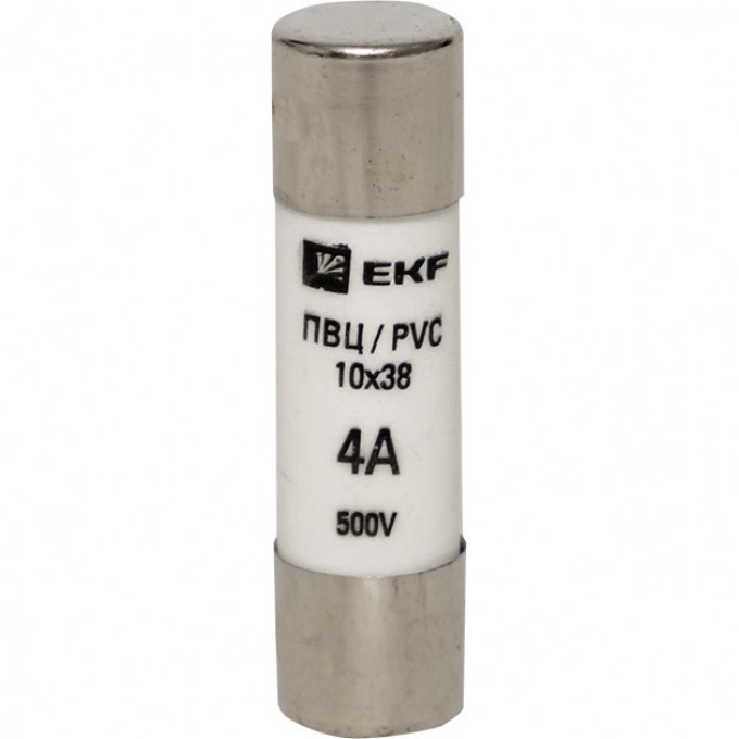Плавкая вставка цилиндрическая EKF PROXIMA ПВЦ (10х38) 4А pvc-10x38-4 Плавкая вставка цилиндрическая EKF PROXIMA ПВЦ (10х38) 4А pvc-10x38-4