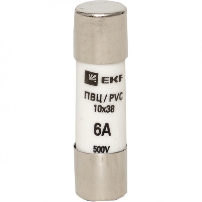 Плавкая вставка цилиндрическая EKF PROXIMA ПВЦ (10х38) 6А pvc-10x38-6 Плавкая вставка цилиндрическая EKF PROXIMA ПВЦ (10х38) 6А pvc-10x38-6