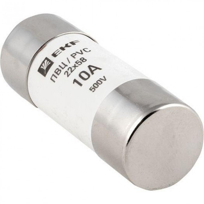 Плавкая вставка EKF, цилиндрическая, ПВЦ, 10А, PROxima pvc-22x58-10 Плавкая вставка EKF, цилиндрическая, ПВЦ, 10А, PROxima pvc-22x58-10