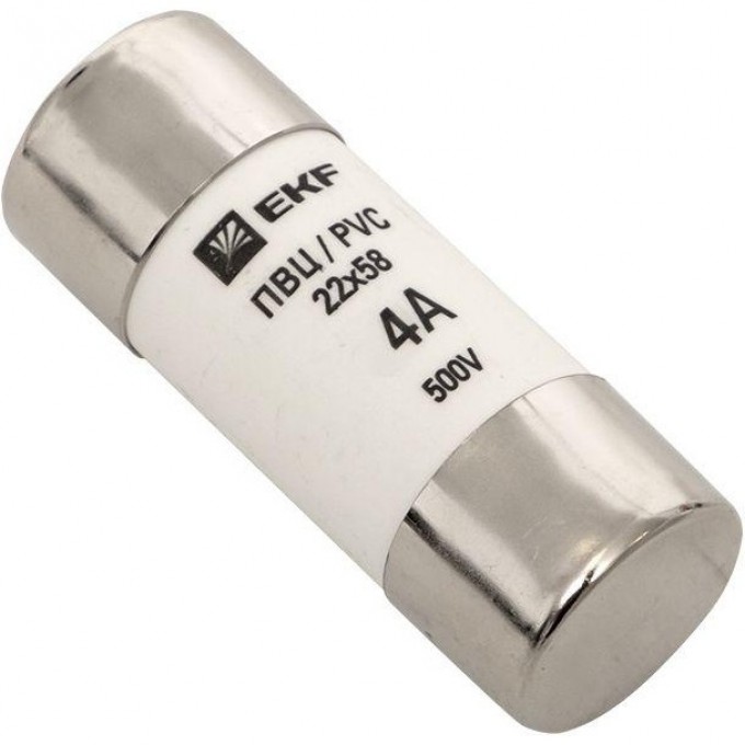 Плавкая вставка EKF, цилиндрическая, ПВЦ, 4А, PROxima pvc-22x58-4 Плавкая вставка EKF, цилиндрическая, ПВЦ, 4А, PROxima pvc-22x58-4
