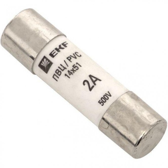 Плавкая вставка EKF PROxima ПВЦ, 2А, цилиндрическая 10 шт pvc-14x51-2 Плавкая вставка EKF PROxima ПВЦ, 2А, цилиндрическая 10 шт pvc-14x51-2