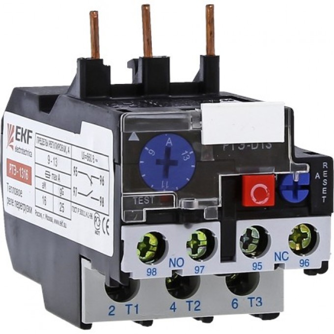 Реле тепловое EKF PROXIMA РТЭ-1306 1-1,6А rel-1306-1-1.6 Реле тепловое EKF PROXIMA РТЭ-1306 1-1,6А rel-1306-1-1.6