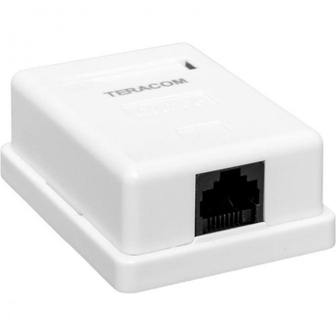 Розетка настенная EKF TERACOM кат.5E неэкранированная 1 порт RJ-45 Dual IDC белая TRC-WBOX-1RJ45-5EUTP-WH Розетка настенная EKF TERACOM кат.5E неэкранированная 1 порт RJ-45 Dual IDC белая TRC-WBOX-1RJ45-5EUTP-WH