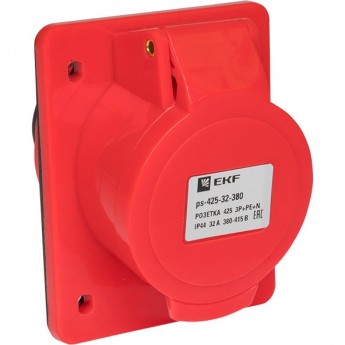 Розетка стационарная EKF PROXIMA внутренняя 425 3Р+РЕ+N 32А 380В IP44