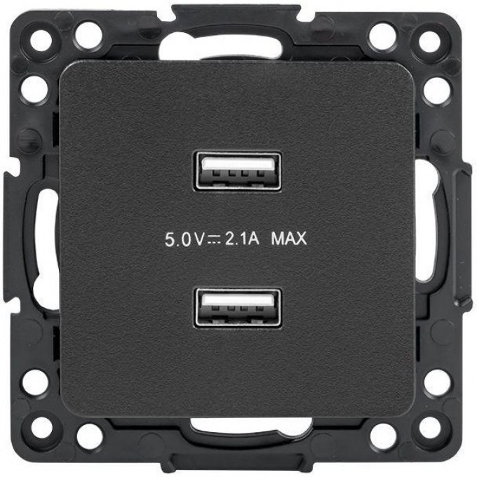 Розетка USB 2-м Стокгольм 2.1А механизм черн. PROxima EKF EZR16-028-10-2USB Розетка USB 2-м Стокгольм 2.1А механизм черн. PROxima EKF EZR16-028-10-2USB