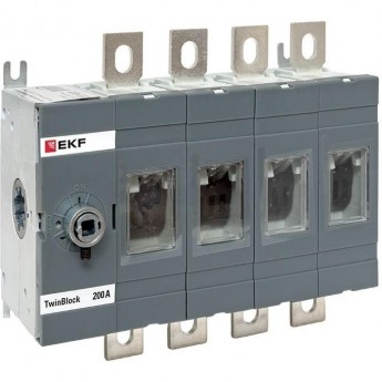 Рубильник EKF 200A 4P без рукоятки управления TwinBlock