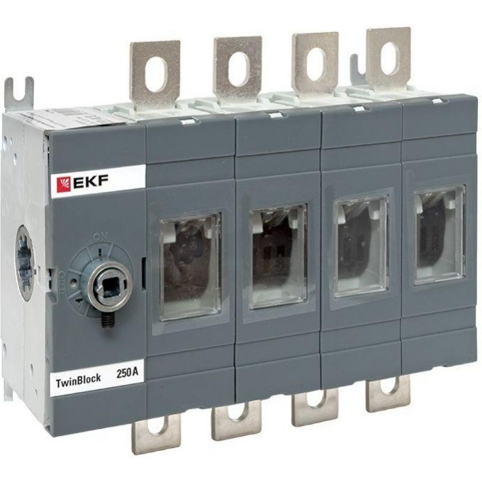 Рубильник EKF 250A 4P без рукоятки управления TwinBlock tb-s-250-4p Рубильник EKF 250A 4P без рукоятки управления TwinBlock tb-s-250-4p