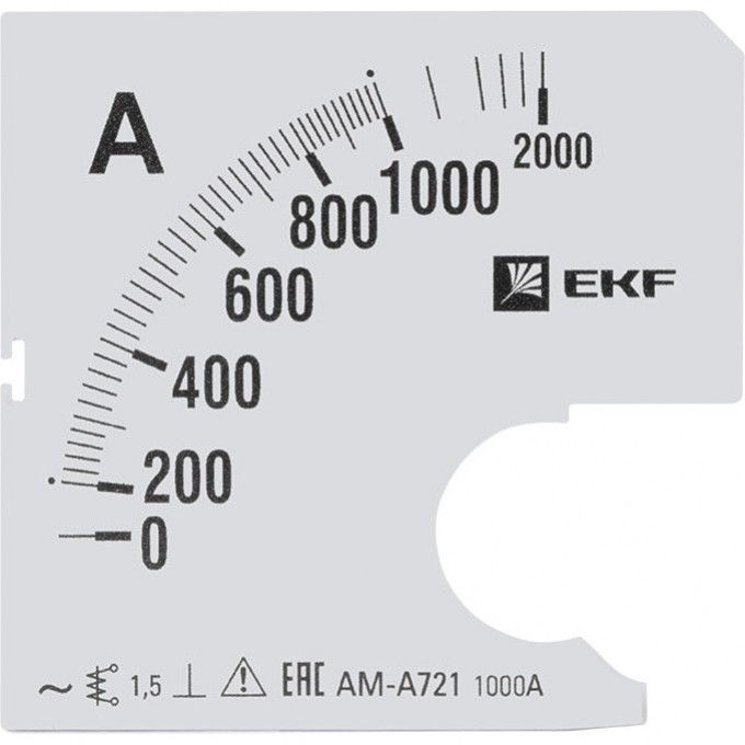 Шкала сменная EKF PROXIMA для A721 1000/5А-1,5 s-a721-1000 Шкала сменная EKF PROXIMA для A721 1000/5А-1,5 s-a721-1000