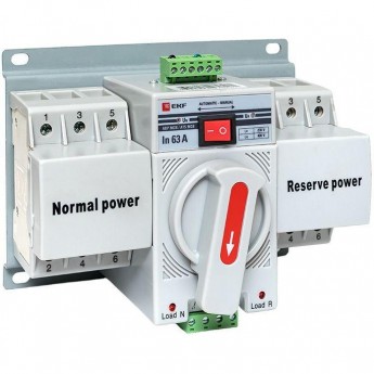 Устройство автоматического ввода резерва EKF МСБ, 63А 3Р 400В PROxima ats-mcb-63c-3p-pro Устройство автоматического ввода резерва EKF МСБ, 63А 3Р 400В PROxima ats-mcb-63c-3p-pro