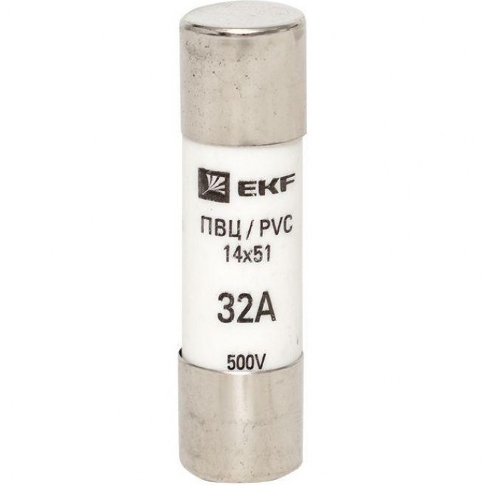 Вставка плавкая цилиндрическая EKF ПВЦ 14х51 32А pvc-14x51-32 Вставка плавкая цилиндрическая EKF ПВЦ 14х51 32А pvc-14x51-32