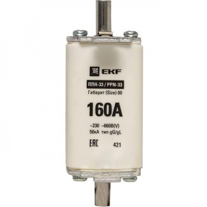Вставка плавкая ППН-33 10А габарит 00 PROxima EKF fus-33/160/10 Вставка плавкая ППН-33 10А габарит 00 PROxima EKF fus-33/160/10