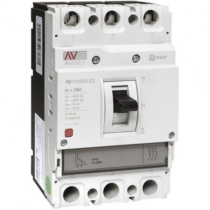 Выключатель автоматический EKF 3п 200А 35кА AV POWER-2/3 TR AVERES EKF mccb-23-200-TR-av Выключатель автоматический EKF 3п 200А 35кА AV POWER-2/3 TR AVERES EKF mccb-23-200-TR-av