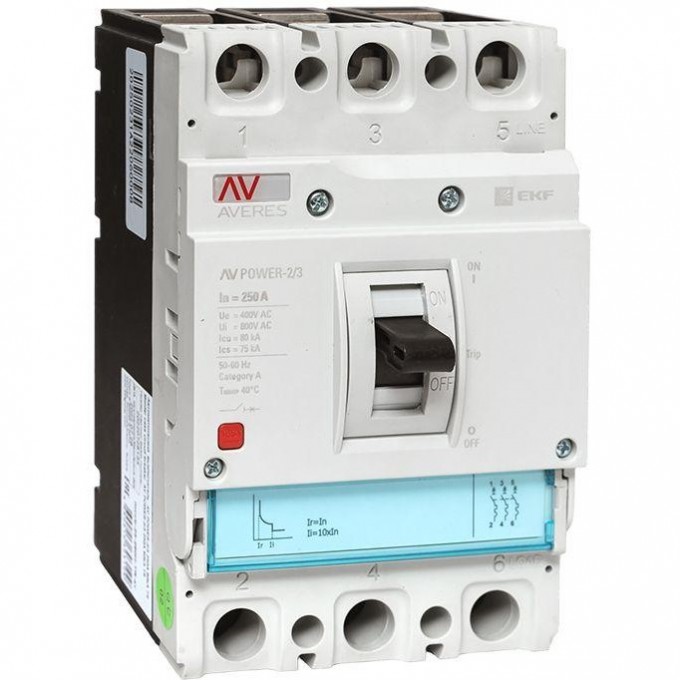 Выключатель автоматический EKF 3п 250А 50кА AV POWER-2/3 ETU2.0 AVERES EKF mccb-23-250-2.0-av Выключатель автоматический EKF 3п 250А 50кА AV POWER-2/3 ETU2.0 AVERES EKF mccb-23-250-2.0-av