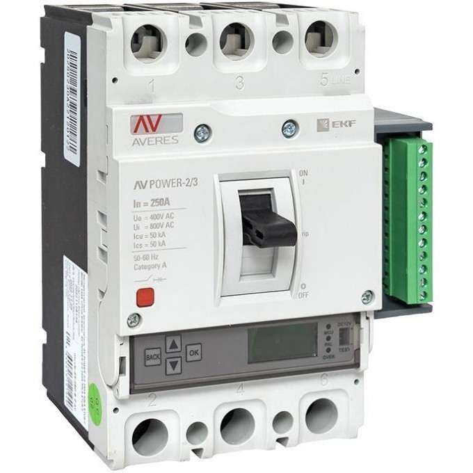 Выключатель автоматический EKF 3п 250А 50кА AV POWER-2/3 ETU6.2 AVERES EKF mccb-23-250-6.2-av Выключатель автоматический EKF 3п 250А 50кА AV POWER-2/3 ETU6.2 AVERES EKF mccb-23-250-6.2-av