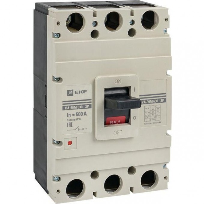 Выключатель автоматический EKF 3п 630/500А 50кА ВА-99М PROxima mccb99-630-500m Выключатель автоматический EKF 3п 630/500А 50кА ВА-99М PROxima mccb99-630-500m