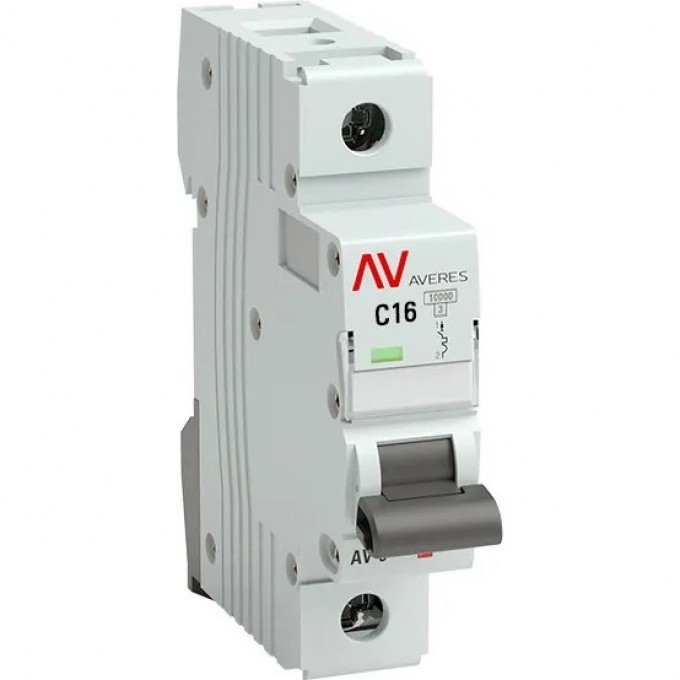 Выключатель автоматический EKF AVERES AV-10 1P 16A (C) 10kA mcb10-1-16C-av Выключатель автоматический EKF AVERES AV-10 1P 16A (C) 10kA mcb10-1-16C-av