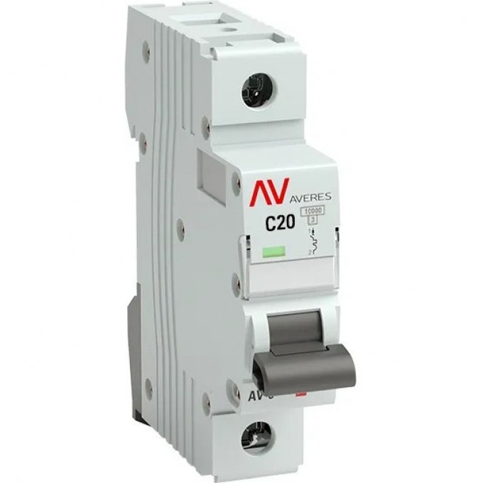 Выключатель автоматический EKF AVERES AV-10 1P 20A (C) 10kA mcb10-1-20C-av Выключатель автоматический EKF AVERES AV-10 1P 20A (C) 10kA mcb10-1-20C-av
