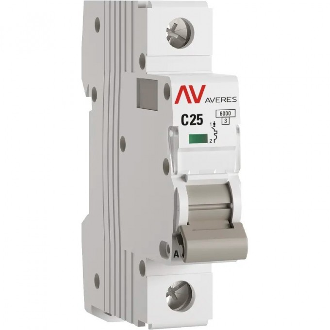 Выключатель автоматический EKF AVERES AV-6 1P 25A (C) 6kA mcb6-1-25C-av Выключатель автоматический EKF AVERES AV-6 1P 25A (C) 6kA mcb6-1-25C-av