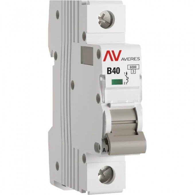 Выключатель автоматический EKF AVERES AV-6 1P 40A (B) 6kA mcb6-1-40B-av Выключатель автоматический EKF AVERES AV-6 1P 40A (B) 6kA mcb6-1-40B-av