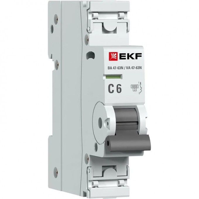 Выключатель автоматический модульный EKF PROXIMA 1P C 6А 6кА ВА 47-63N M636106C Выключатель автоматический модульный EKF PROXIMA 1P C 6А 6кА ВА 47-63N M636106C