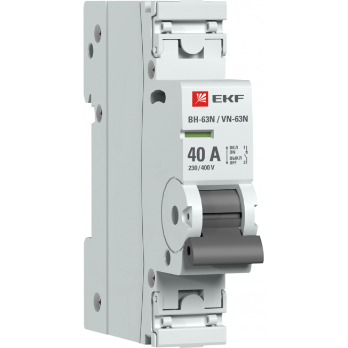 Выключатель нагрузки EKF 1P 40А ВН-63N PROxima S63140 Выключатель нагрузки EKF 1P 40А ВН-63N PROxima S63140