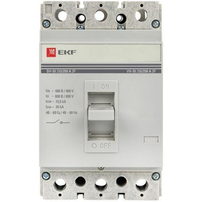 Выключатель нагрузки EKF 3п ВН-99 250/250А sl99-250-250 Выключатель нагрузки EKF 3п ВН-99 250/250А sl99-250-250