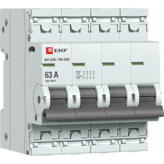 Выключатель нагрузки EKF 4P 63А ВН-63N PROxima S63463 Выключатель нагрузки EKF 4P 63А ВН-63N PROxima S63463