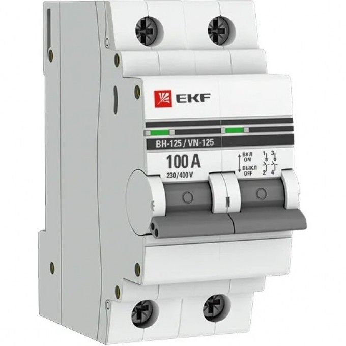 Выключатель нагрузки EKF PROXIMA ВН-125 2P 100А SL125-2-100-pro Выключатель нагрузки EKF PROXIMA ВН-125 2P 100А SL125-2-100-pro